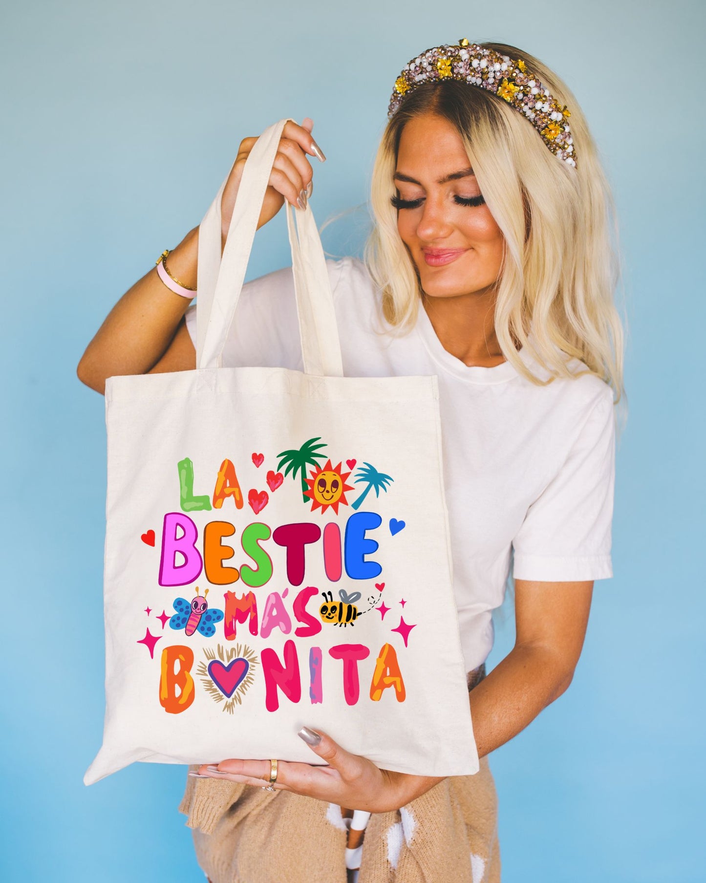 Tropical Tote Bag 'The Most Beautiful Bride'