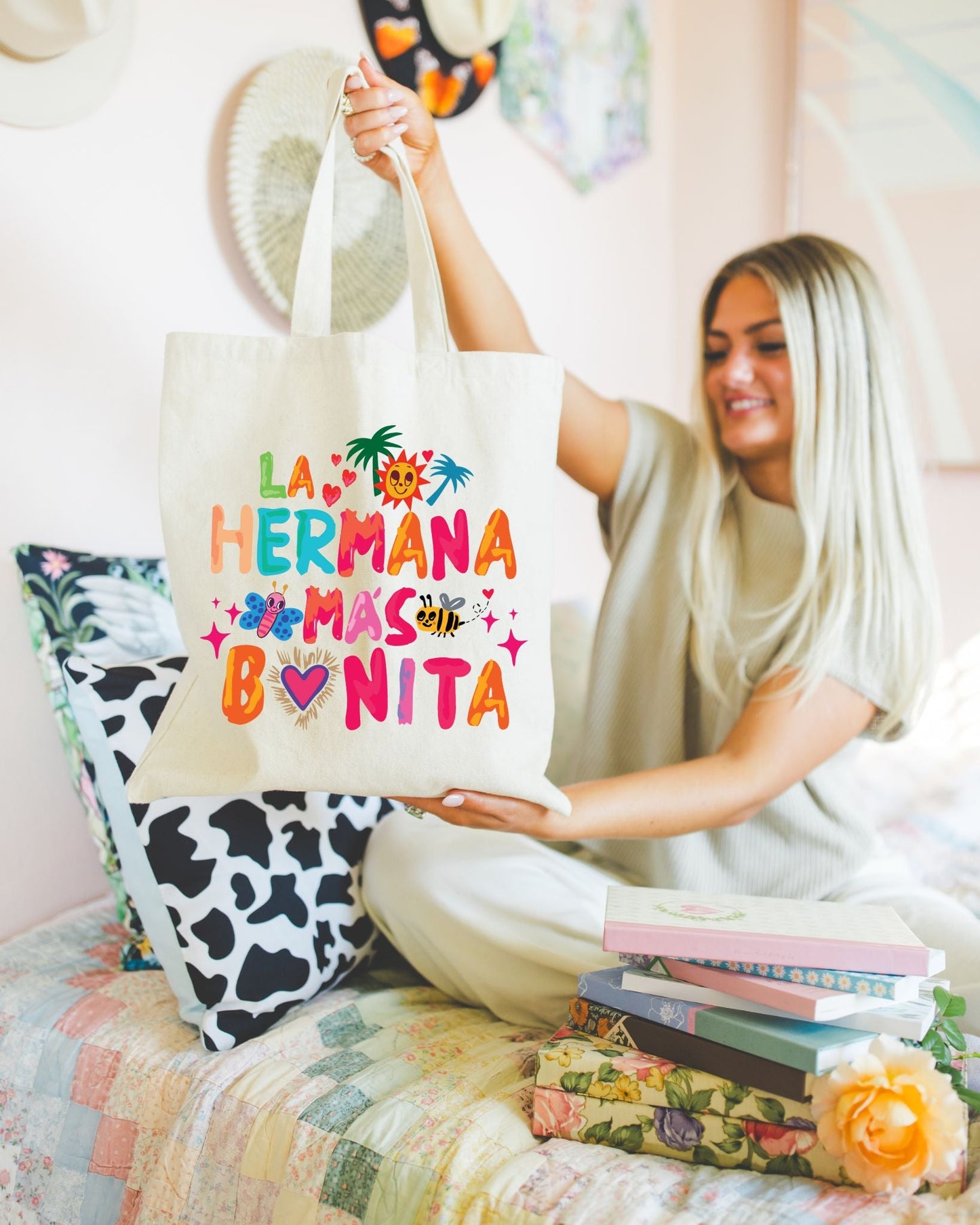 Tropical Tote Bag 'The Prettiest Sister'