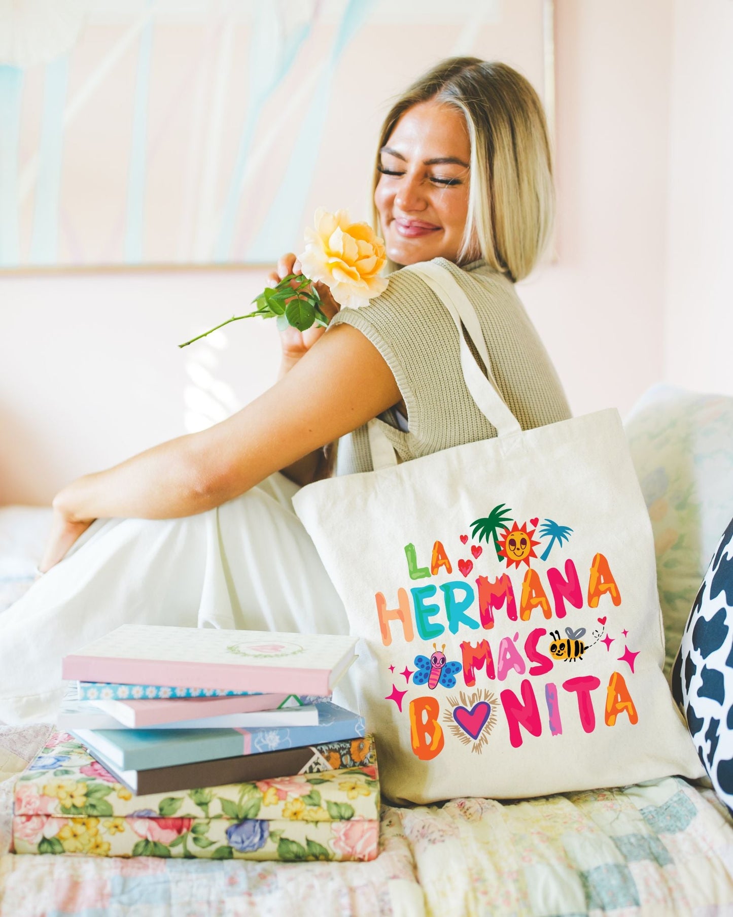Tropical Tote Bag 'The Prettiest Sister'