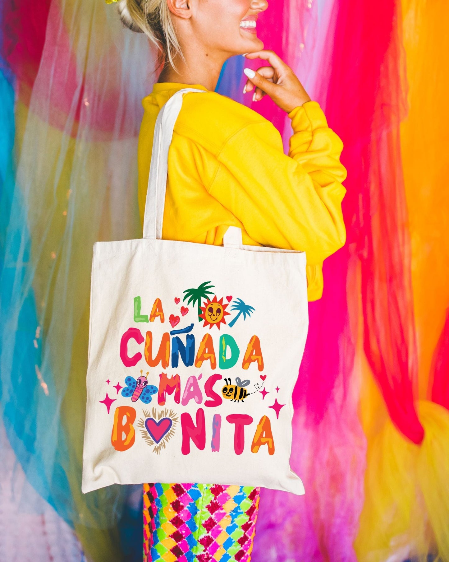 Tropical Tote Bag 'The Prettiest Sister-in-Law'