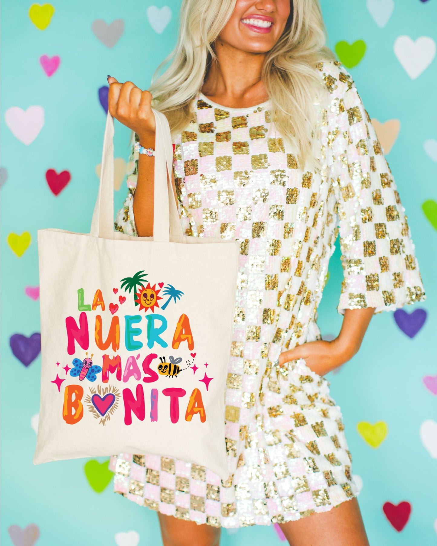 Tropical Tote Bag 'The Prettiest Daughter-in-Law'