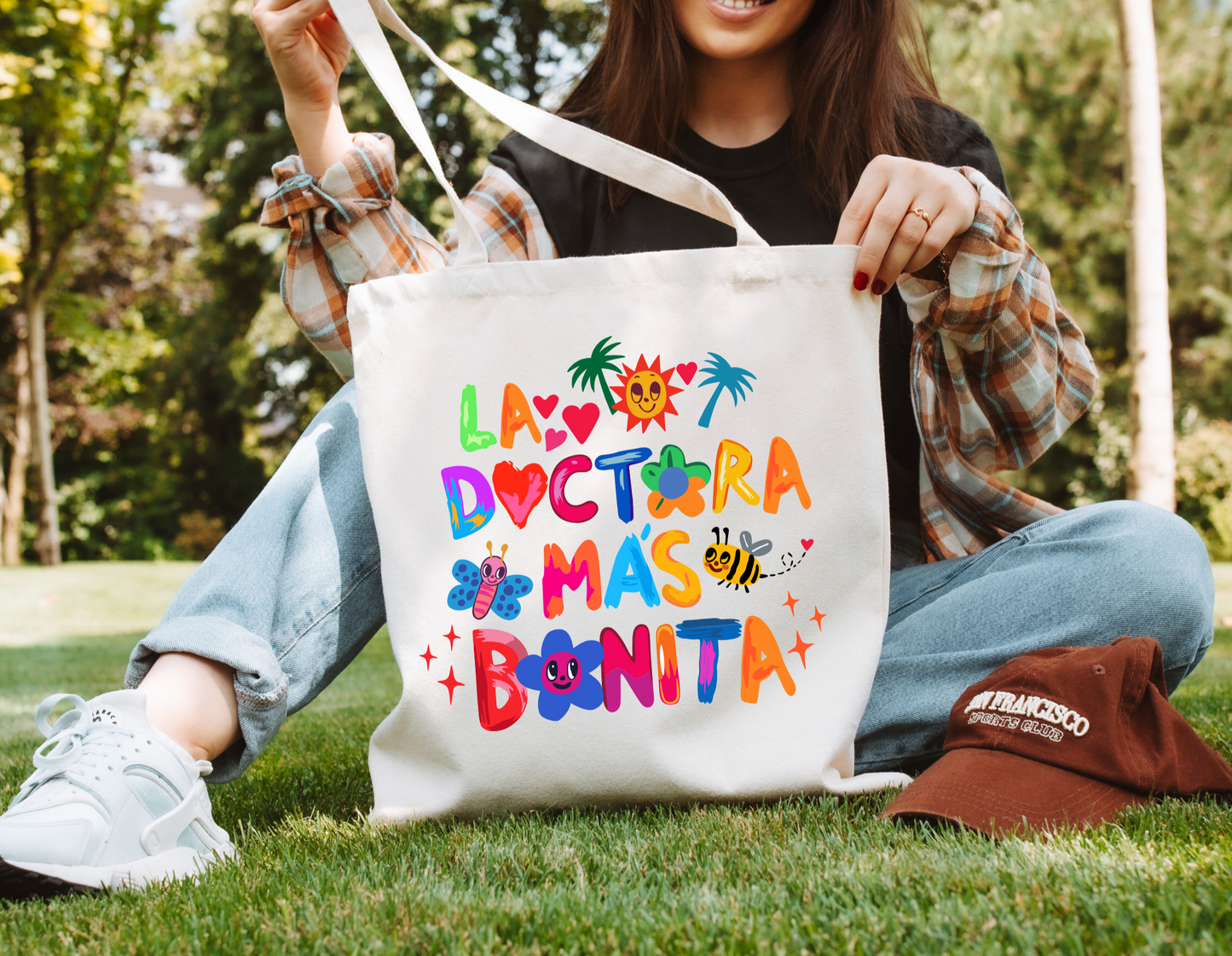 Tropical Tote Bag 'The Most Beautiful Doctor'