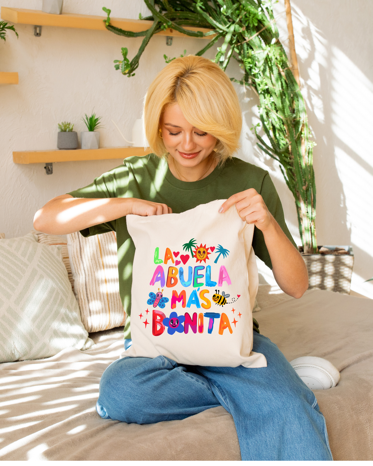 Tropical Tote Bag 'The Prettiest Grandma'