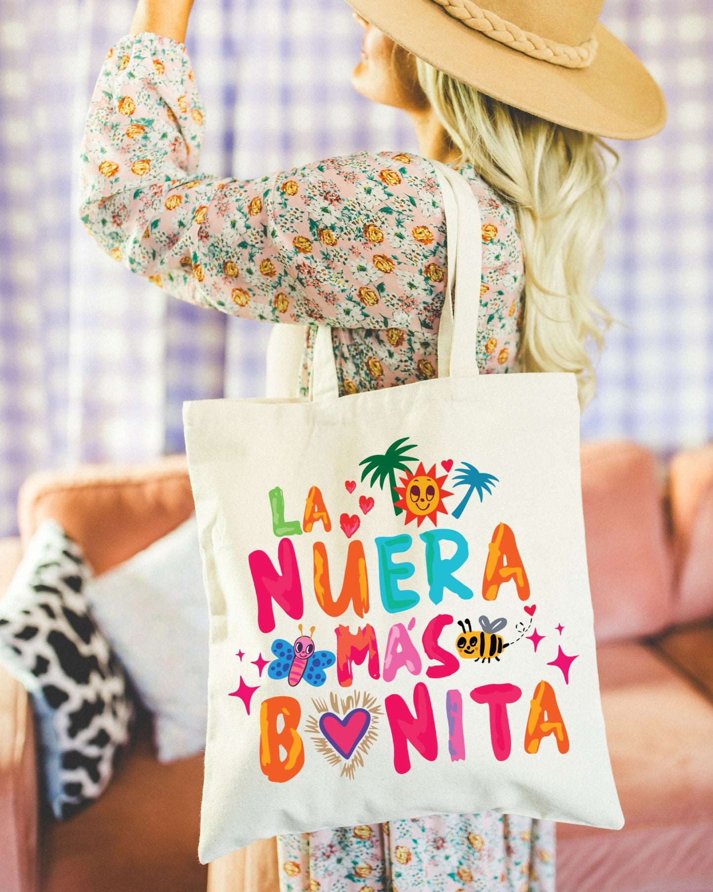 Tropical Tote Bag 'The Prettiest Daughter-in-Law'