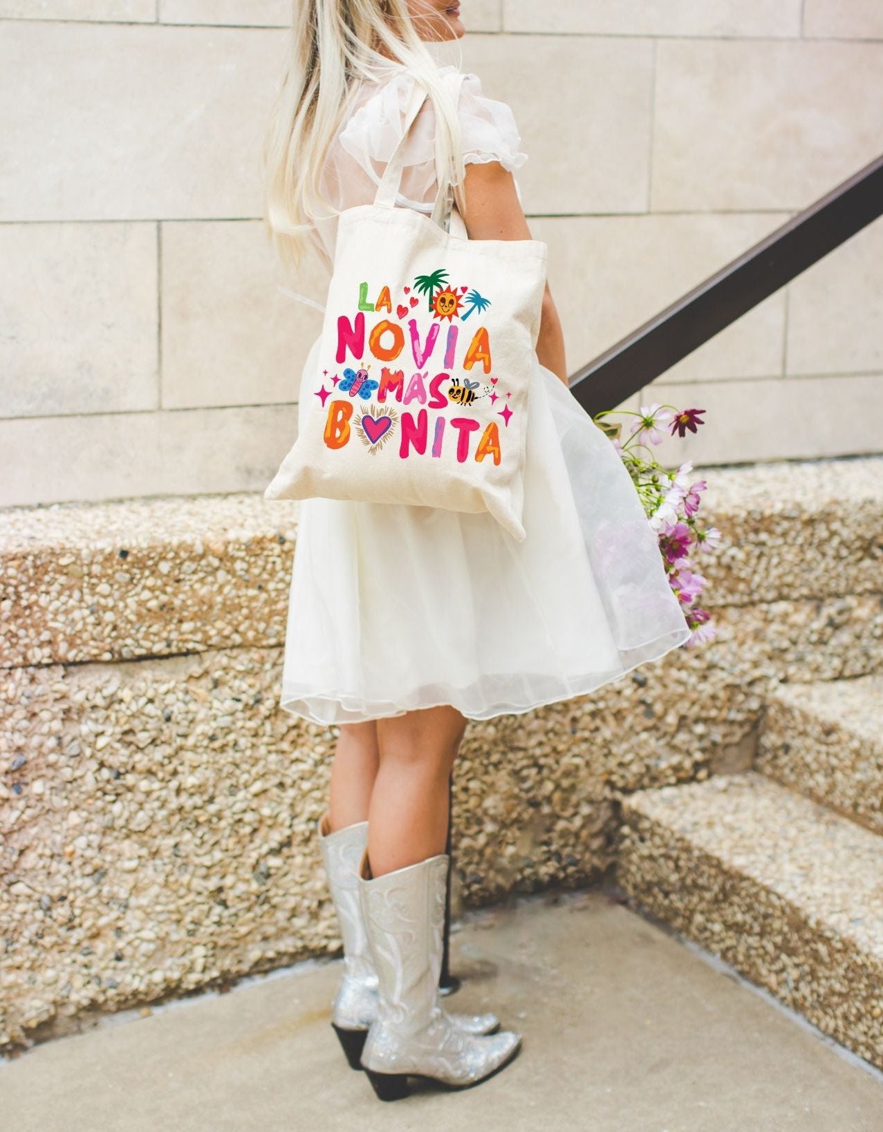 Tropical Tote Bag 'The Most Beautiful Bride'