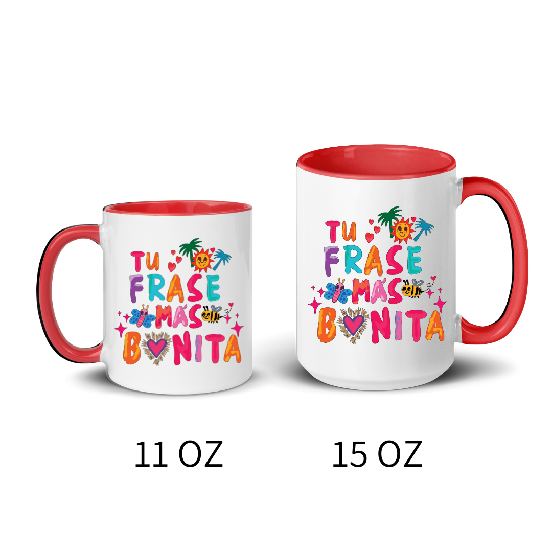 Personalized Mug ¨Your most beautiful phrase¨
