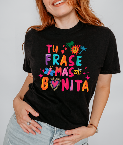 Camiseta Personalizada  "Tu frase más bonita"