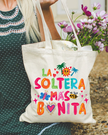 Tote Bag Tropical 'La Soltera Más Bonita'