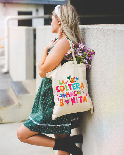 Tote Bag Tropical 'La Soltera Más Bonita'