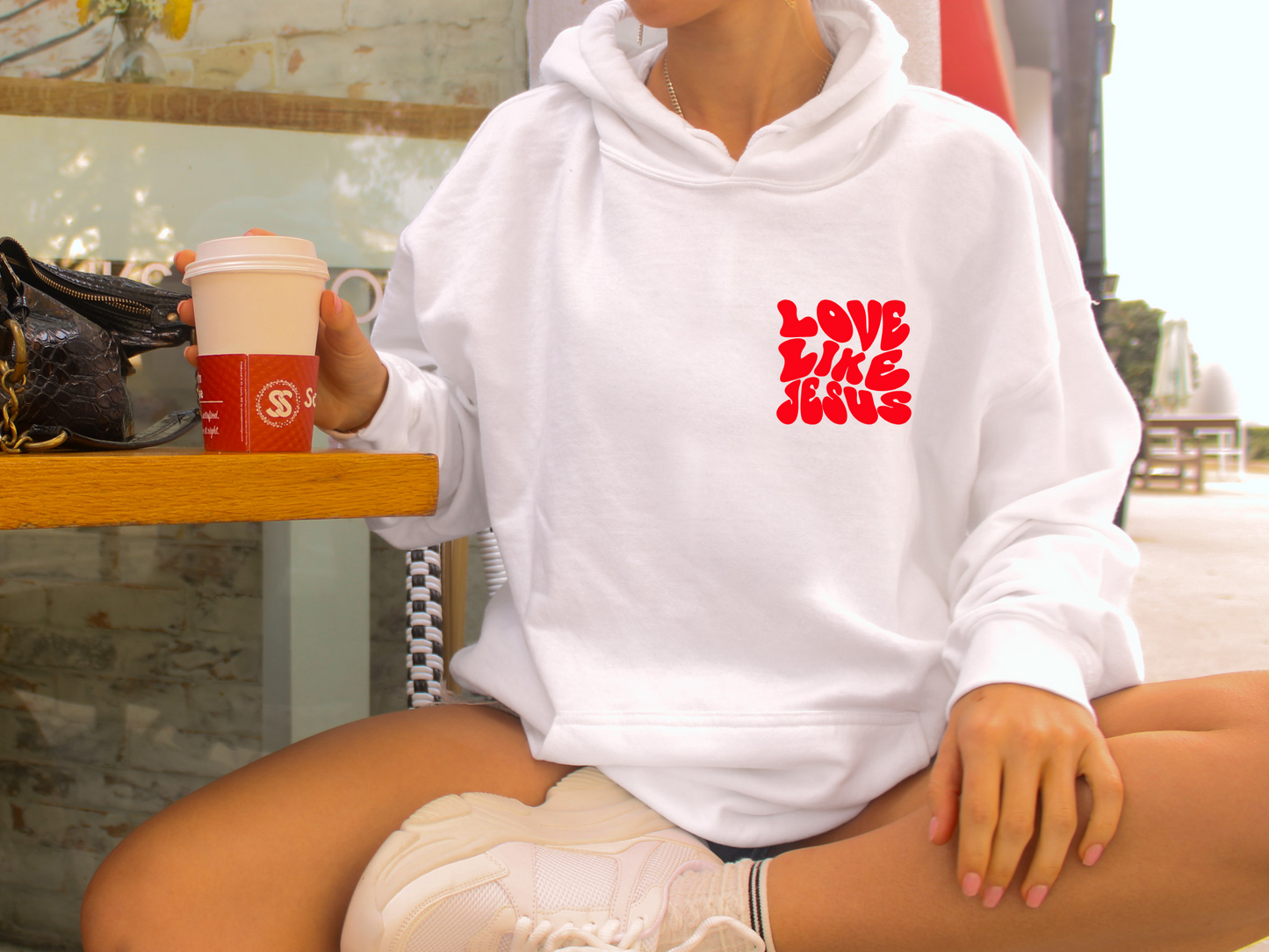 Sudaderas con Capucha - Love Like Jesús