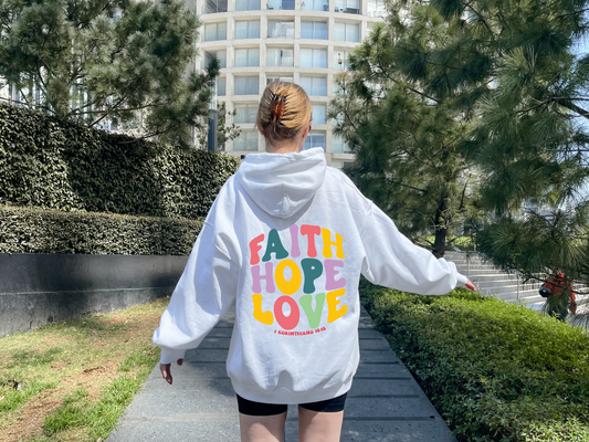 Sudaderas con Capucha - Faith Hope Love