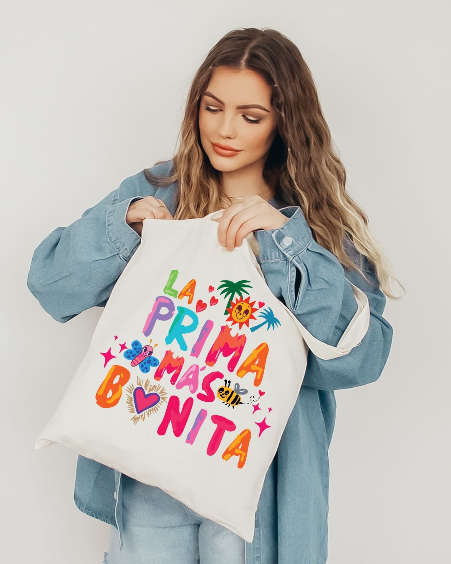 Tote Bag Tropical 'La Prima Más Bonita'