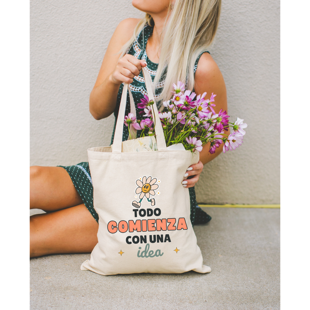 Tote Bag Eco - Todo Comienza Con Una Idea