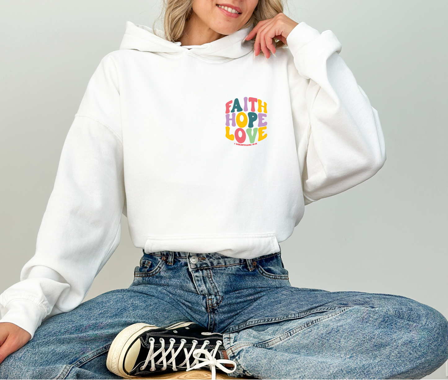 Sudaderas con Capucha - Faith Hope Love