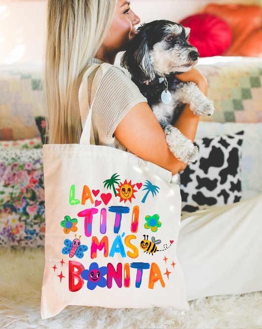 Tote Bag Tropical 'La Titi Más Bonita'