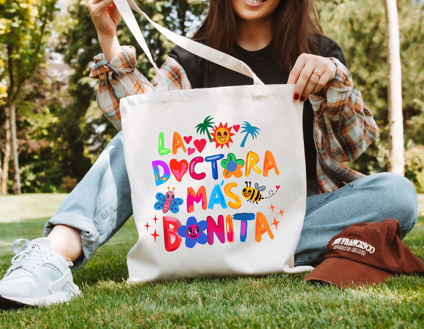 Tote Bag Tropical 'La Doctora Más Bonita'