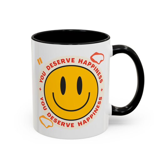 Taza Motivacional - You Deserve Happiness