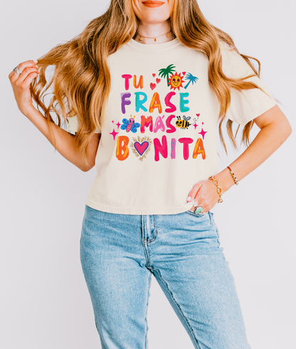 Camiseta Personalizada  "Tu frase más bonita"