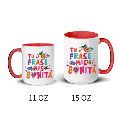 Taza Personalizada ¨Tu frase más bonita¨