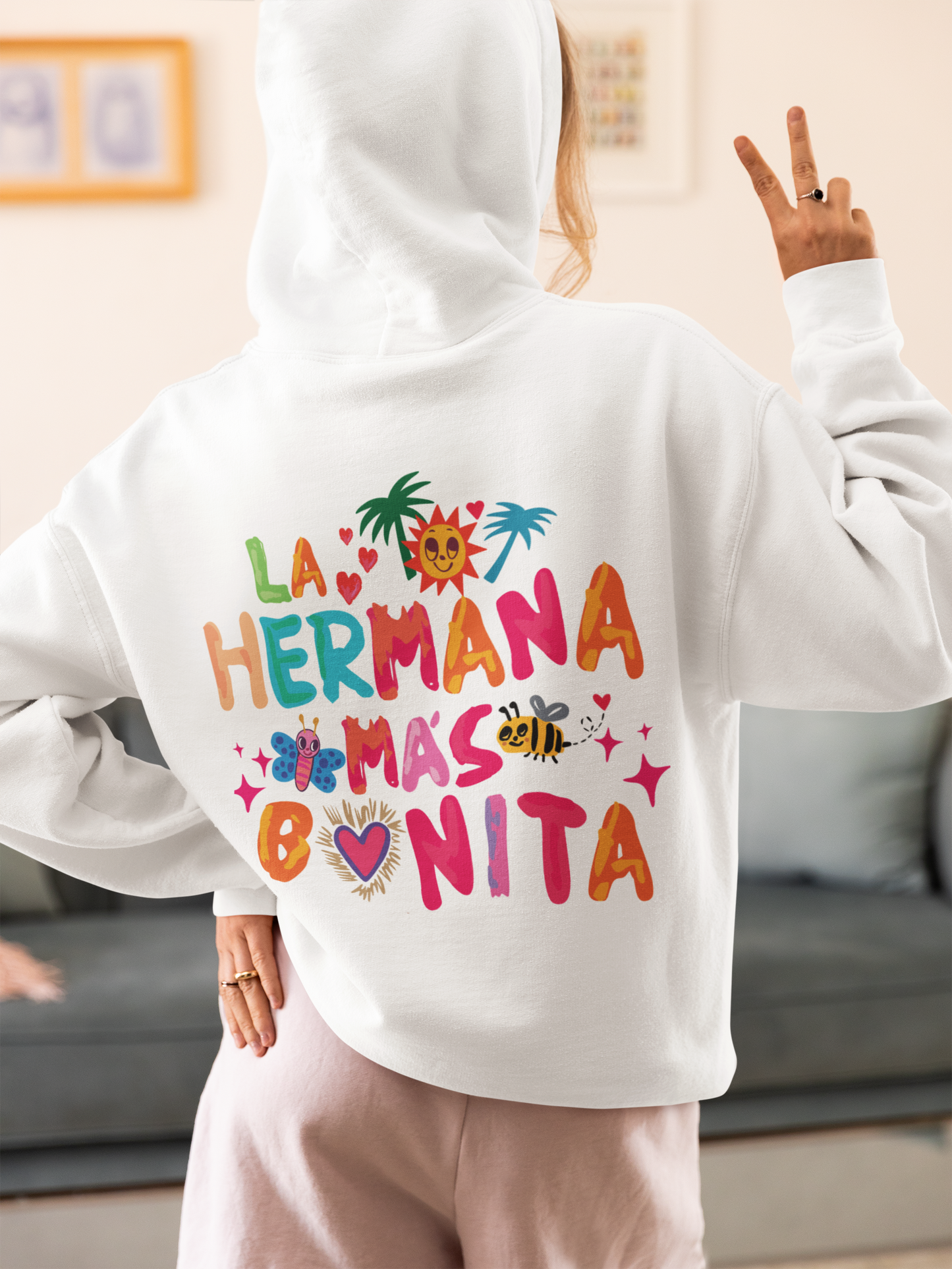 Sudadera con capucha La hermana más bonita