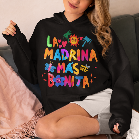 Sudadera con capucha La madrina más bonita