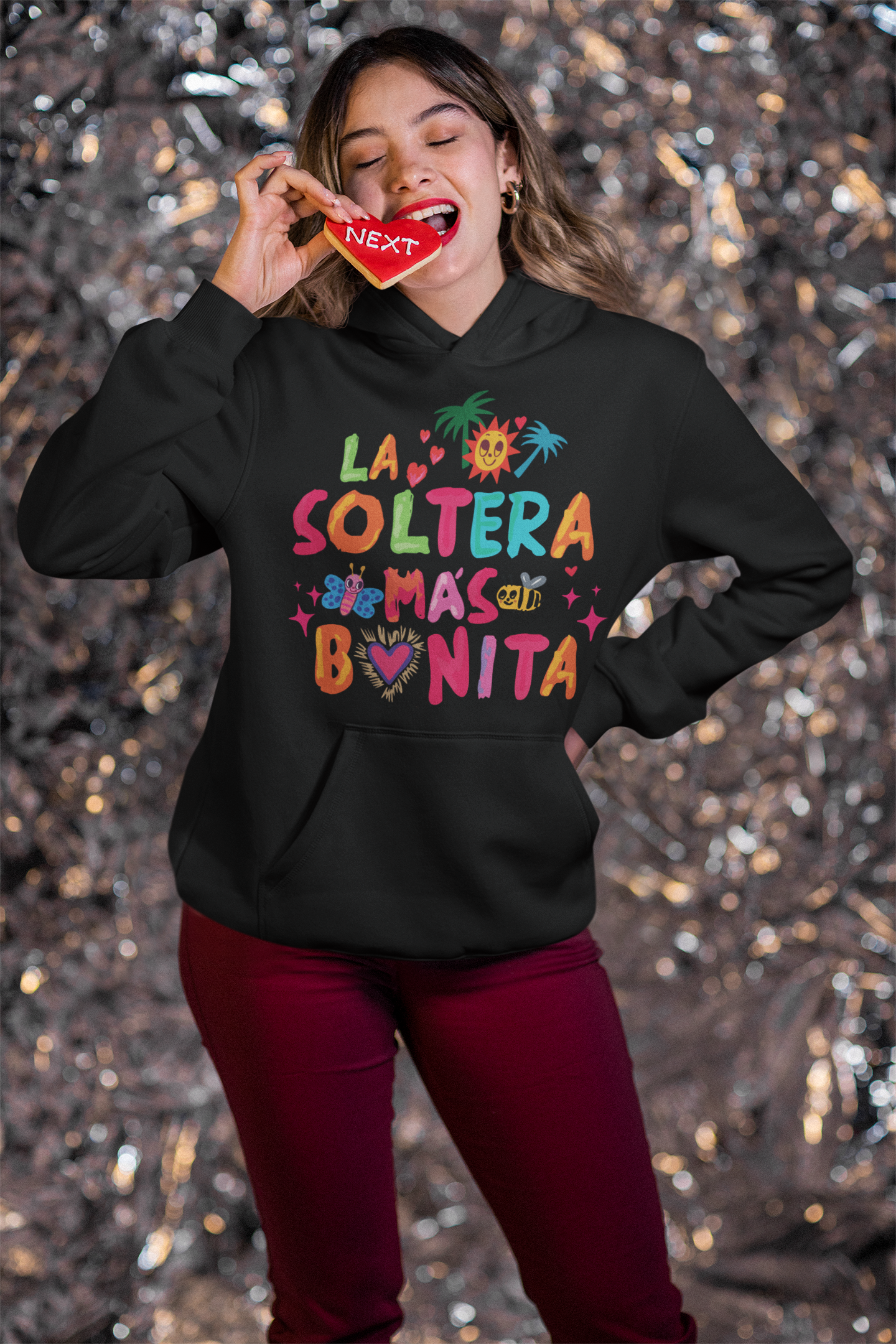 Sudadera con capucha La soltera más bonita